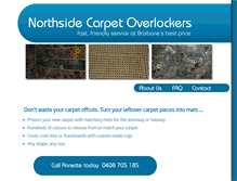 Tablet Screenshot of northsidecarpetoverlockers.com.au